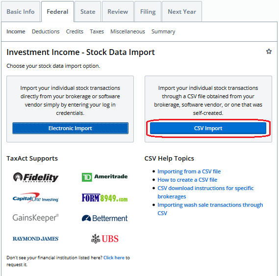 import data into pdf form