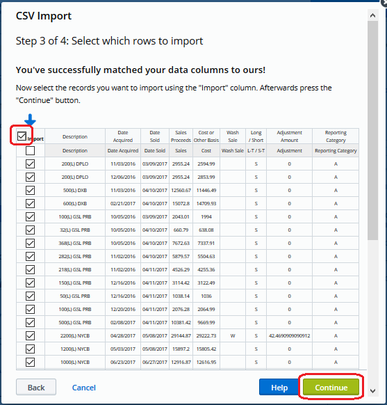 import data into pdf form