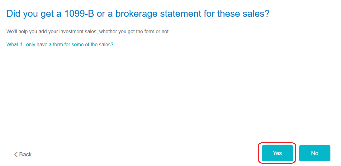 Entering stock options in turbotax